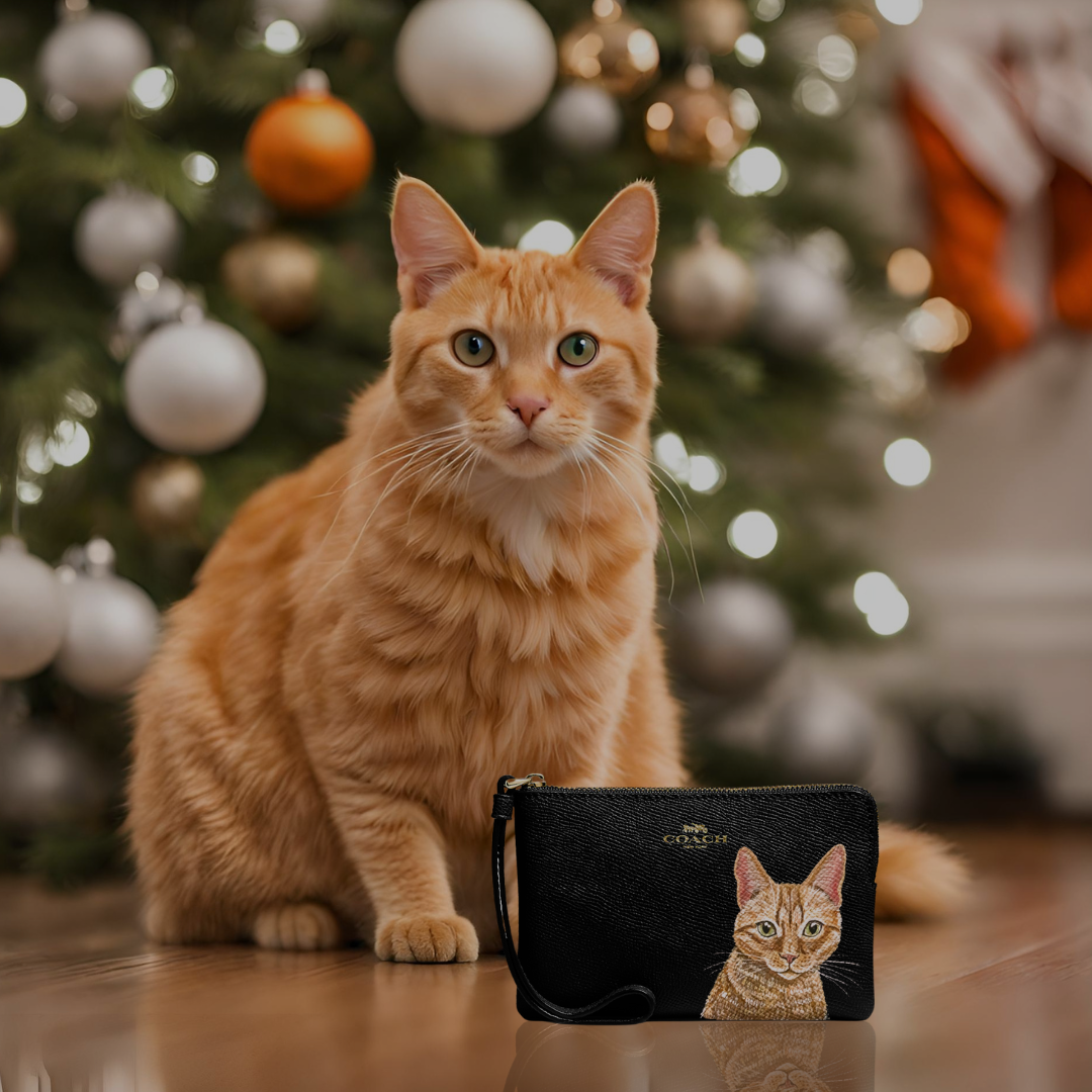 Coach Wristlet with Custom Pet Portrait