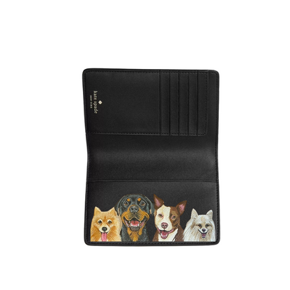 NEW! Kate Spade Passport Wallet with Custom Pet Portrait