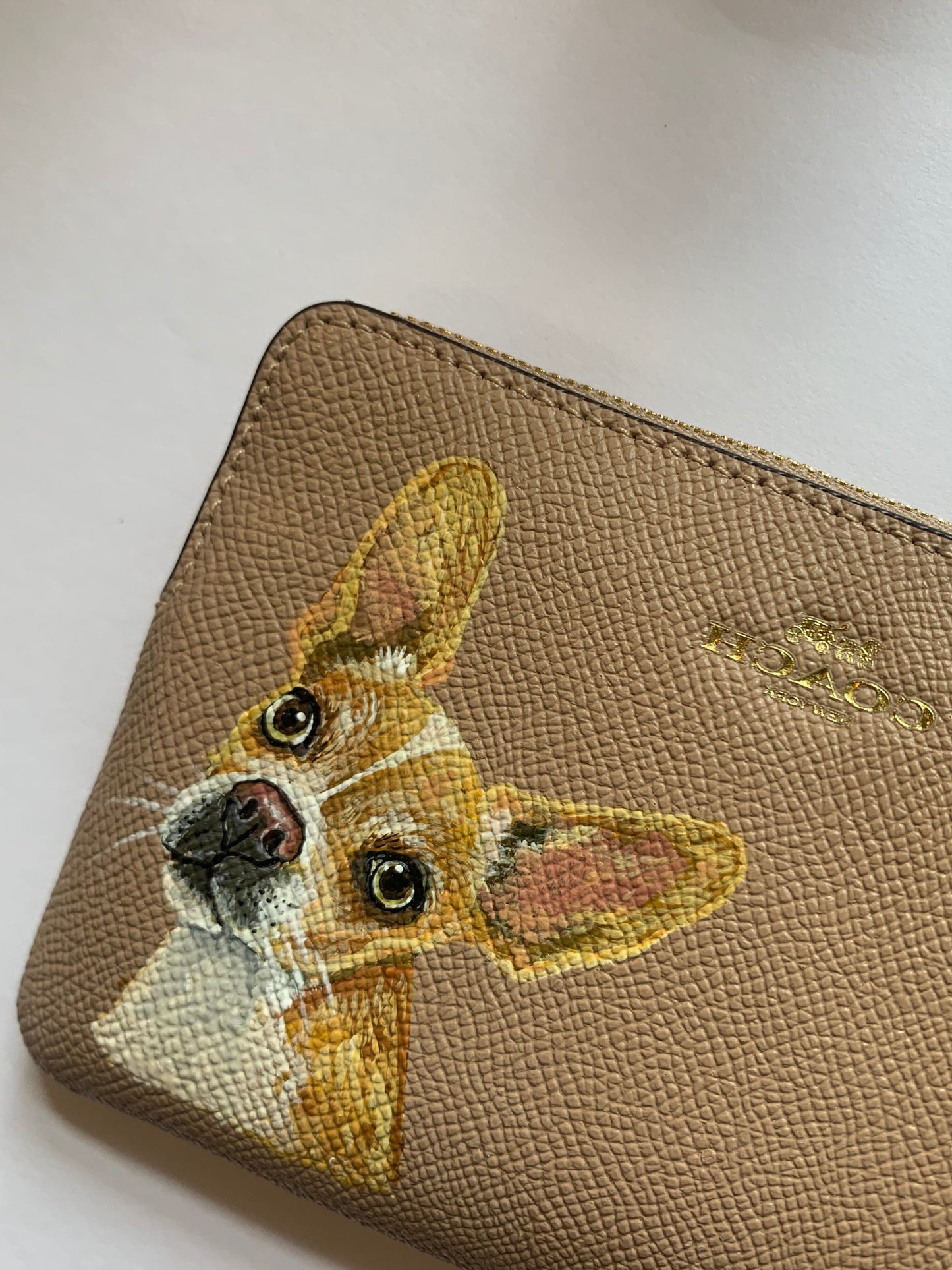 Coach Wristlet with Custom Pet Portrait