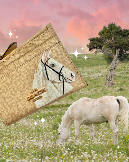Coach Mini Skinny Card Wallet with Custom Pet Portrait